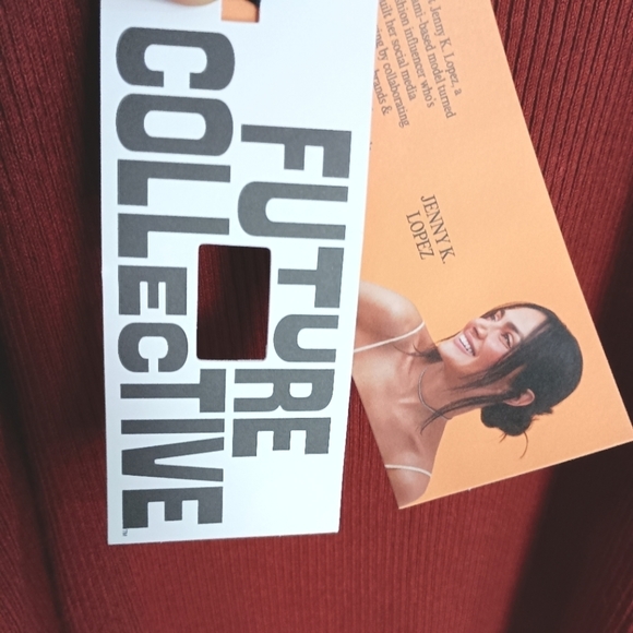 NWT Future Collective with Jenny Sweetheart Open-Work Stitch Midi Dress 1X - Picture 5 of 8